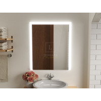 Зеркало с подсветкой для ванной комнаты Серино 85х85 см